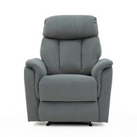 Fernsehsessel Laurel mit Relaxfunktion Dunkelgrau - Dunkelgrau, Basics, Textil/Metall (88/106/90cm) - P & B