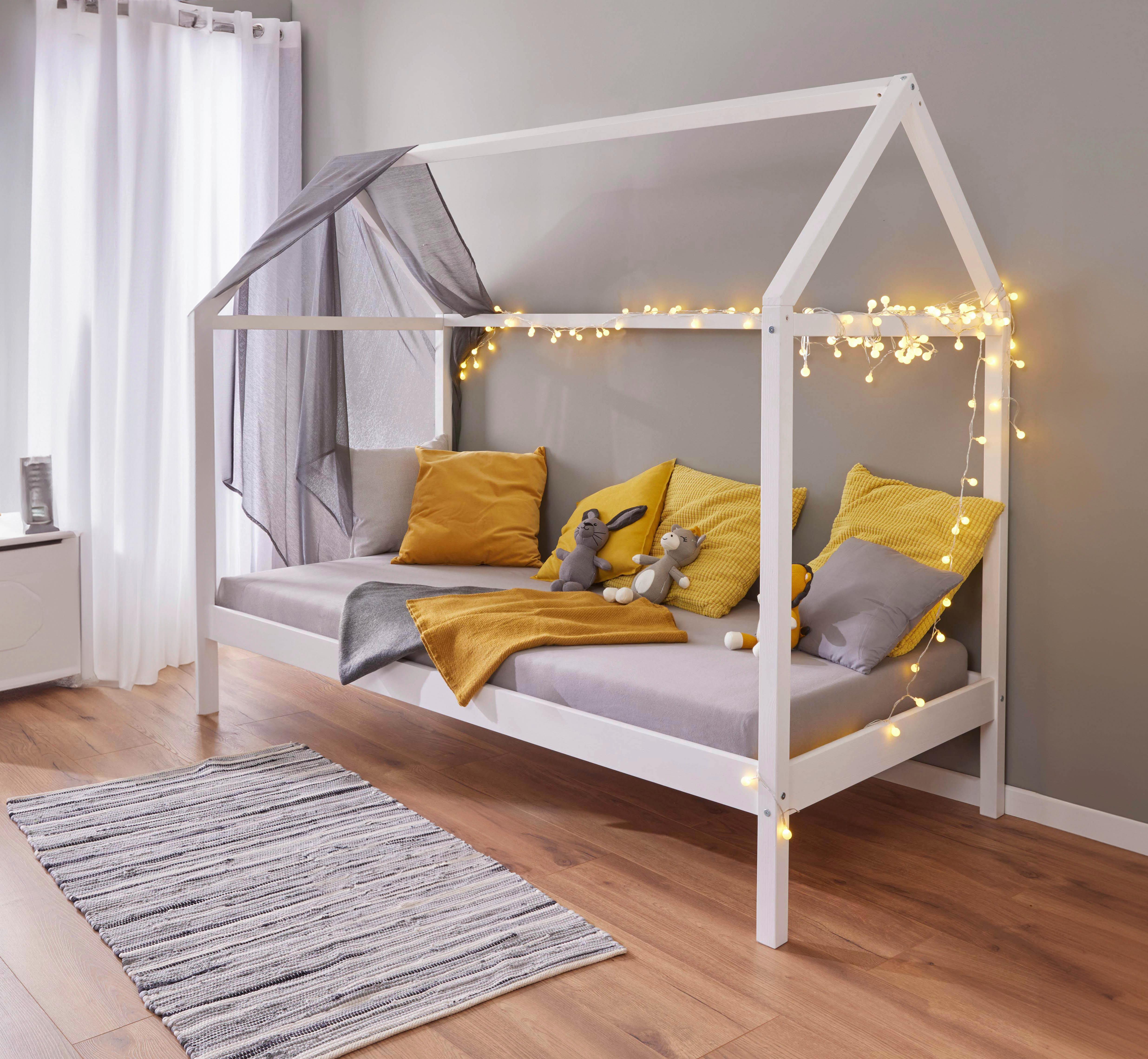 Hausbett Sun Road - Weiß, MODERN, Holz (90/200cm) - MID.YOU