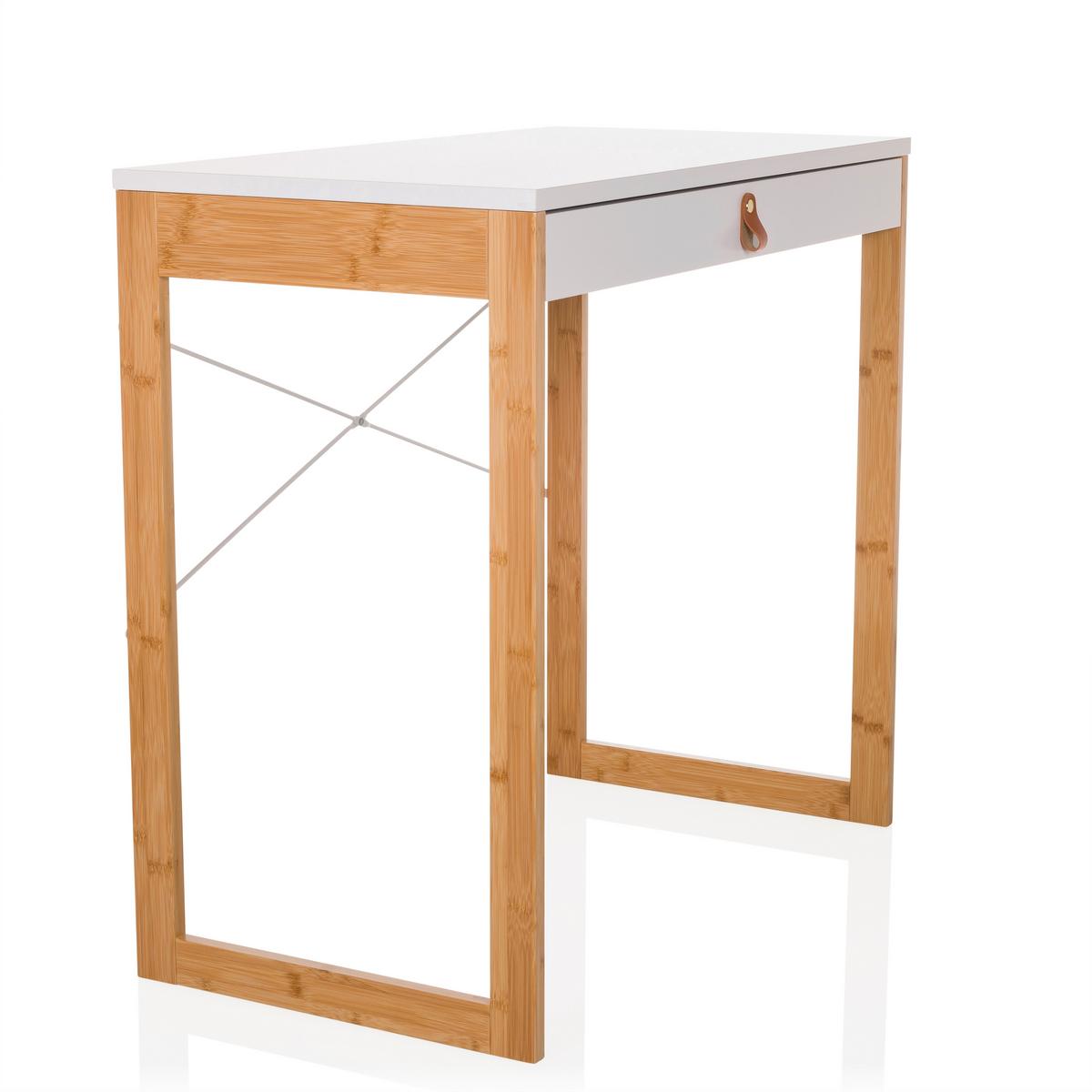 Schreibtisch Weiß B: 80 cm - Weiß, MODERN, Holz/Holzwerkstoff (80/75/42cm) - MID.YOU