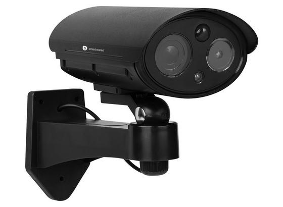 Überwachunskamera Attrappe mit LED- und Blitzlicht - Schwarz, MODERN, Kunststoff (8,6/14,8/19,8cm) Überwachunskamera Attrappe mit LED- und Blitzlicht - Schwarz, MODERN, Kunststoff (8,6/14,8/19,8cm)