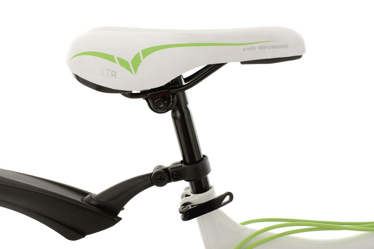 Mountainbike Fully 26 Zoll Bliss 21 Gänge - Weiß/Grün, Basics, Metall (180/70/80cm) - KS Cycling