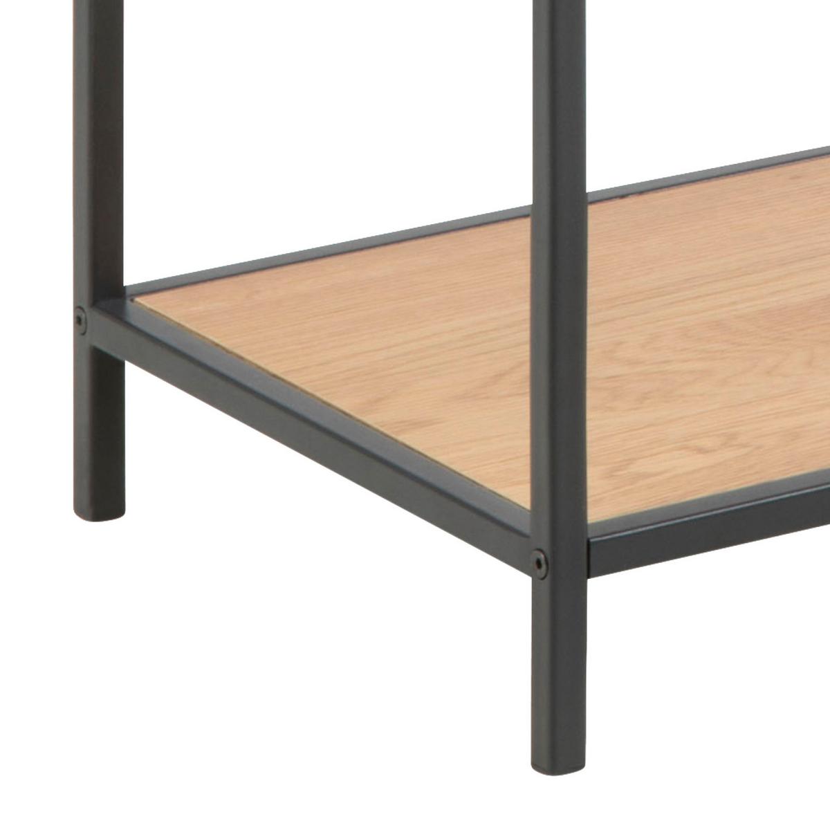 Konsolentisch Seaford Eiche Dekor/Metall B: 100 cm - Eichefarben/Schwarz, Trend, Holzwerkstoff/Metall (100/35/79cm) - MID.YOU