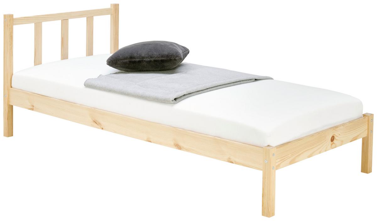 Massivholzbett Maren *ph* Ohne Lattenrost,90x200cm Natur - Naturfarben, Basics, Holz (90/200cm)