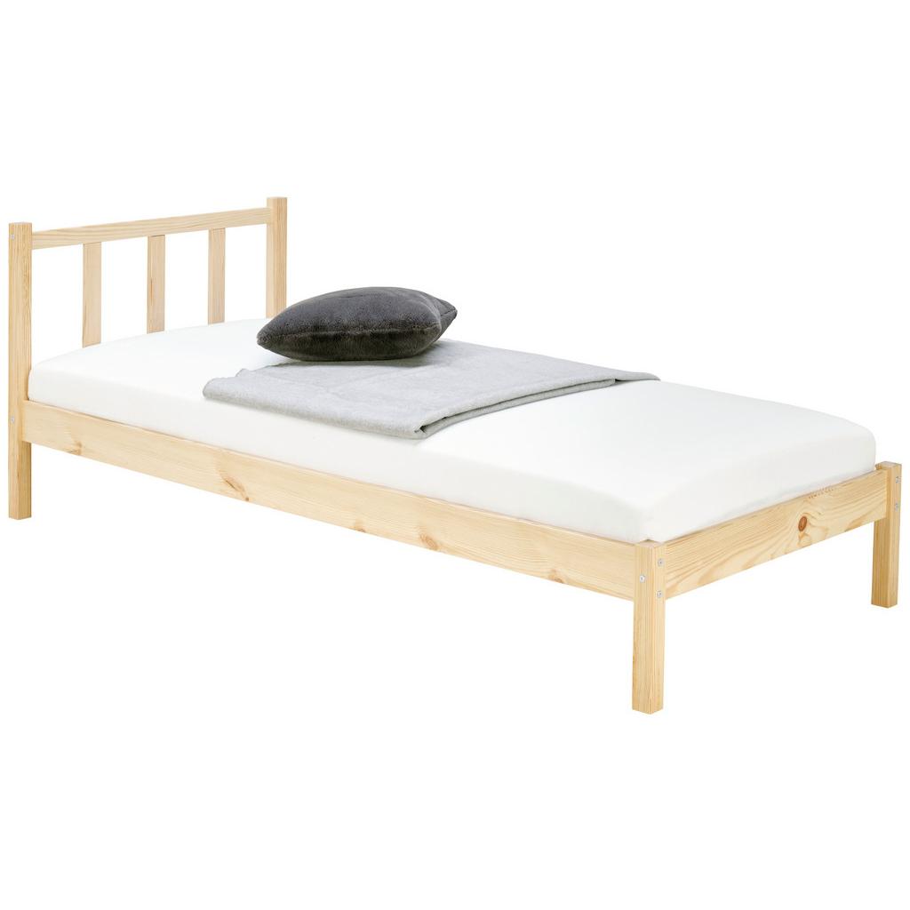 Massivholzbett Maren *ph* Ohne Lattenrost,90x200cm Natur
