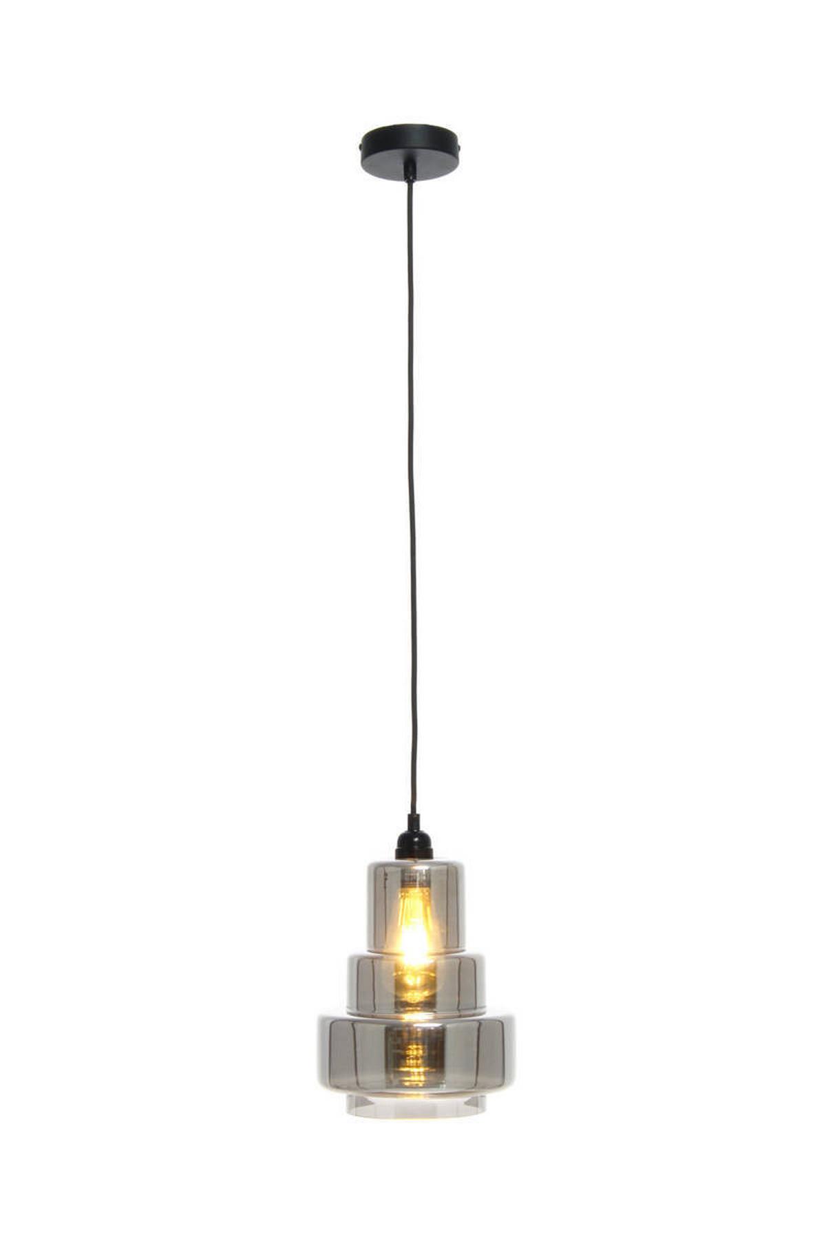 Hängeleuchte Evy H: 29 Cm 1-Flammig - Silberfarben, Trend, Glas (20/29/20cm) - Kayoom