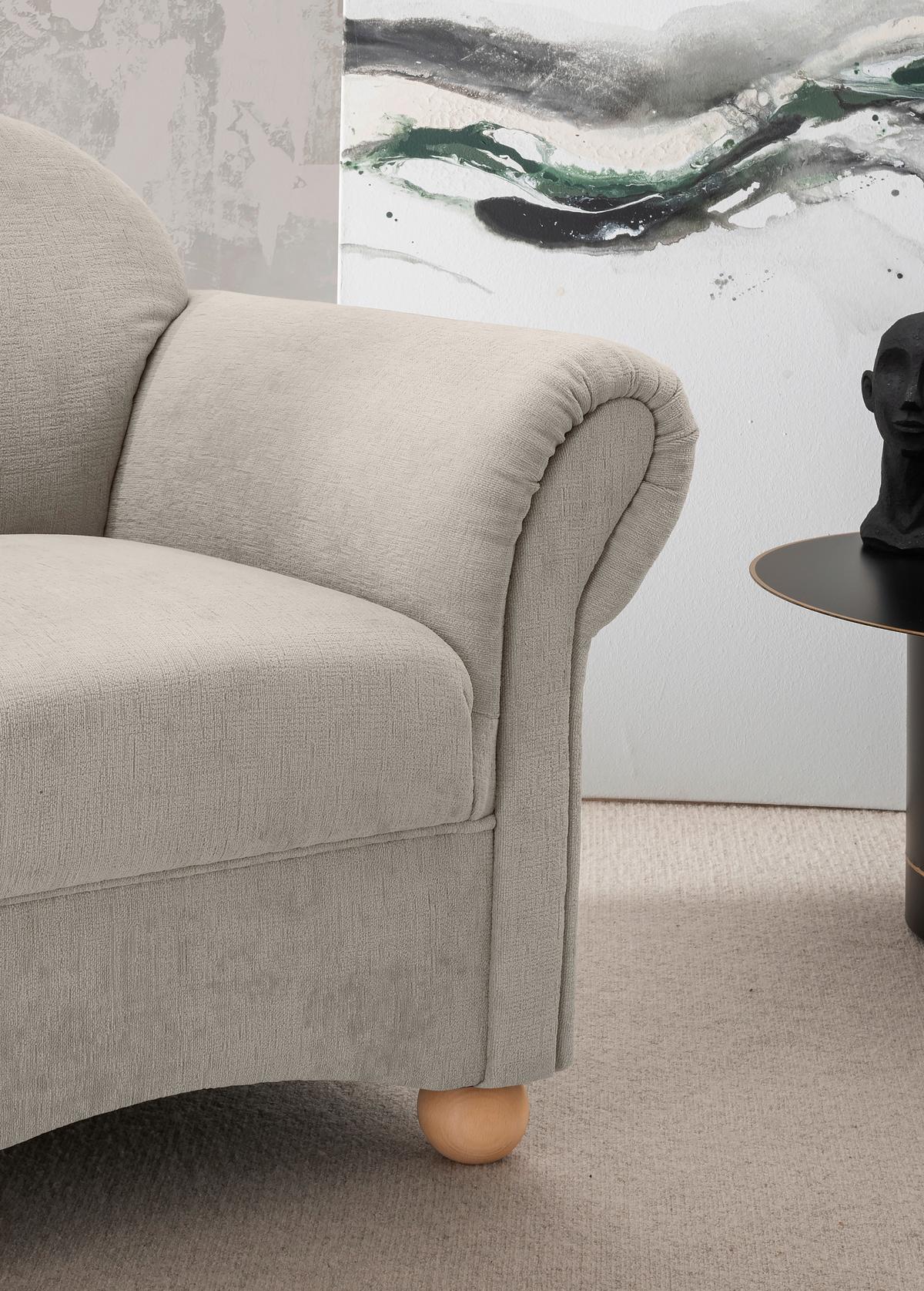 Sessel Torello Weiß B: 90cm - Wildeiche/Weiß, KONVENTIONELL, Textil (90/84/80cm) - Livetastic