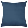 Zierkissen Niki 40x40 cm Polyester Multicolor - Taupe/Blau, KONVENTIONELL, Textil (40/40cm) - Ondega