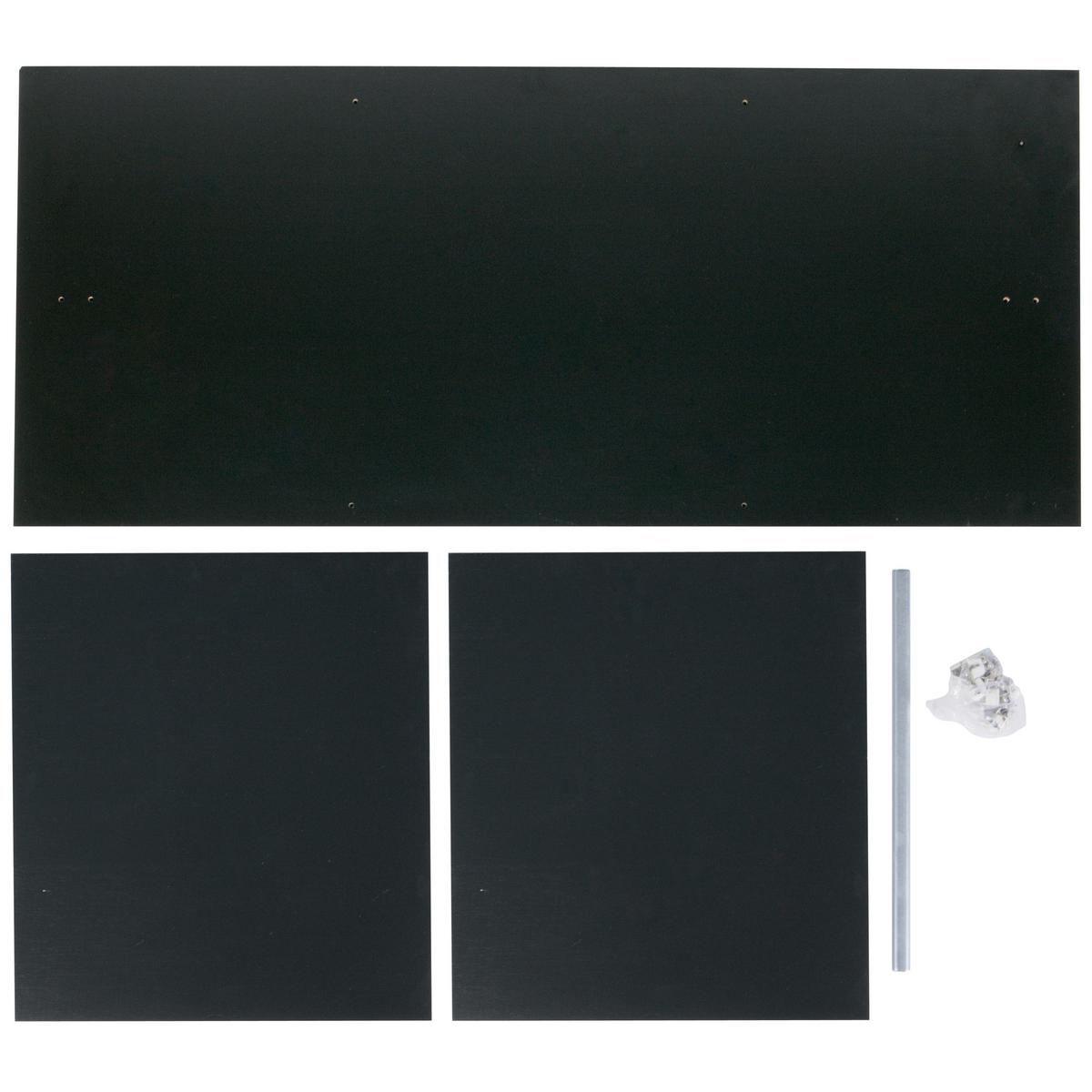 Inneneinteilung Connect, Schwarz B: 55 Cm - Schwarz, Design, Holzwerkstoff (55/121/3cm) - Livetastic