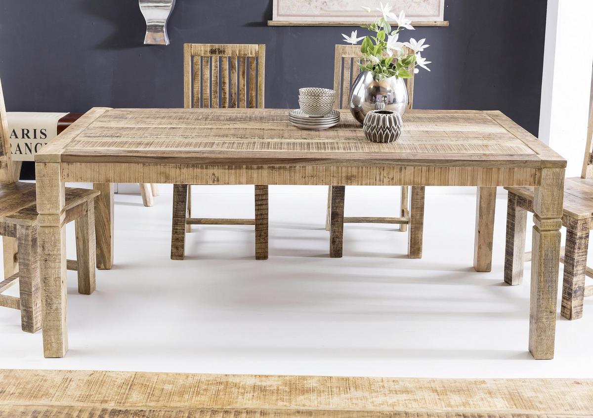 Esstisch Echtholz Lxb: 120x70 Cm Mangoholz Braun - Braun, MODERN, Holz (120/70/76cm) - MID.YOU