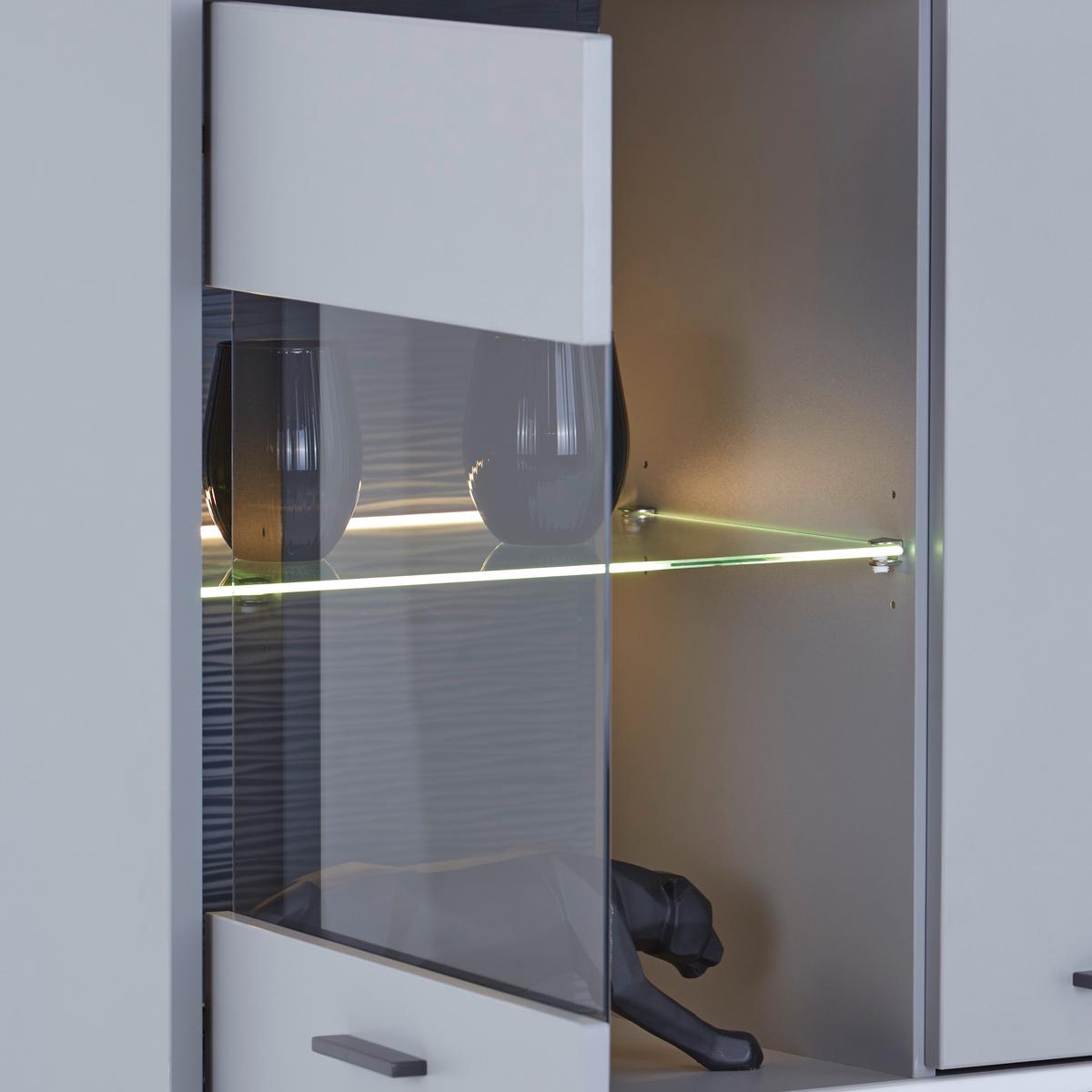 Highboard Dynamic - MODERN, Glas/Holzwerkstoff (85/133/37cm)