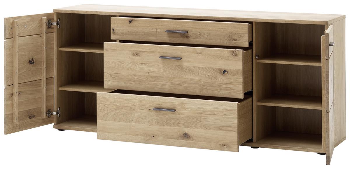 Sideboard mit drei Schubladen, zwei Drehtüren und vier verstellbaren Einlegeböden