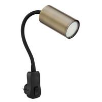 Wandleuchte 1-flammig Felxarm Und Wippschalter - Schwarz, Basics, Kunststoff/Metall (5,5/32/43cm) - Globo