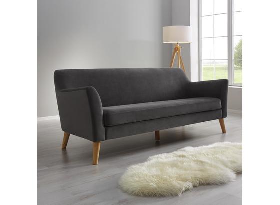 Pohovka Patrick - sivá, Moderný, drevo/textil (200/84/84cm) - Modern Living Pohovka Patrick - sivá, Moderný, drevo/textil (200/84/84cm) - Modern Living