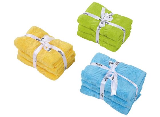 Handtuch Fiolina - Türkis/Weiß, KONVENTIONELL, Textil (50/100cm) - Luca Bessoni Handtuch Fiolina - Türkis/Weiß, KONVENTIONELL, Textil (50/100cm) - Luca Bessoni