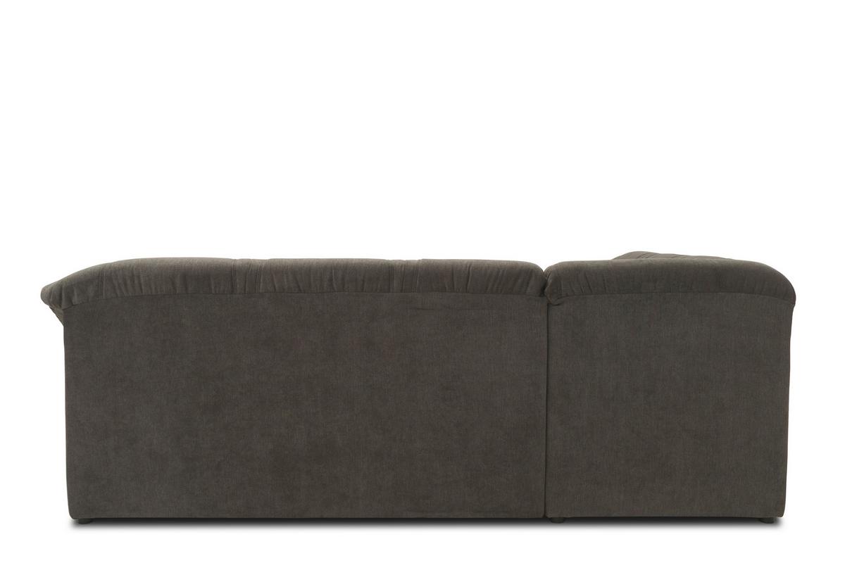 Ecksofa Sarafina Greige Mikrofaser - Greige/Schwarz, KONVENTIONELL, Textil (190/240cm) - MID.YOU