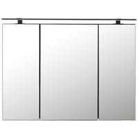 Zrcadlová skříňka TIMBER -EXKLUSIV- - Moderní, kov/kompozitní dřevo (90/65/20cm) - Premium Living