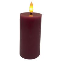 LED svíčka SHINY - světle fialová, Konvenční, plast/přírodní materiály (5/10cm) - Modern Living