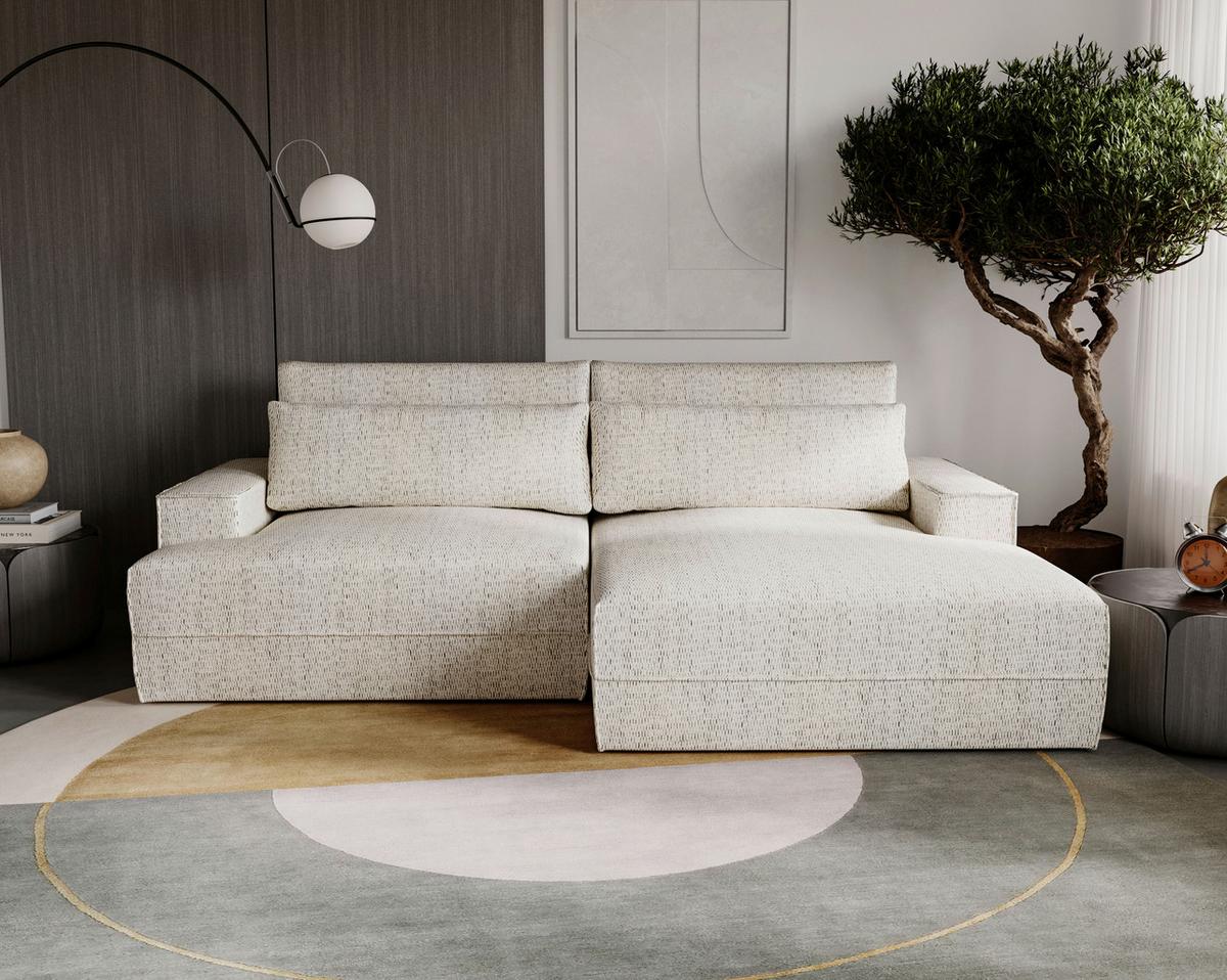 Fresh Beige S: 272x156 cm - Beige/Schwarz, Design, Textil (272/156cm) - Livetastic
