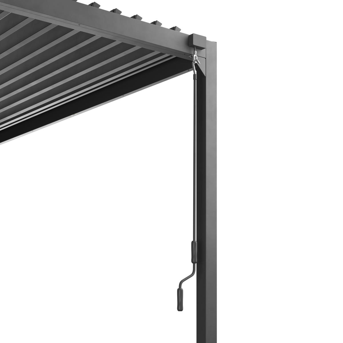 Pavillon Lima - Anthrazit, MODERN, Metall (300/227/300cm) - Beldano