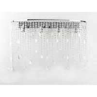 Wandleuchte Chromfarben B: 75 cm - Chromfarben, Design, Glas/Metall (75cm)