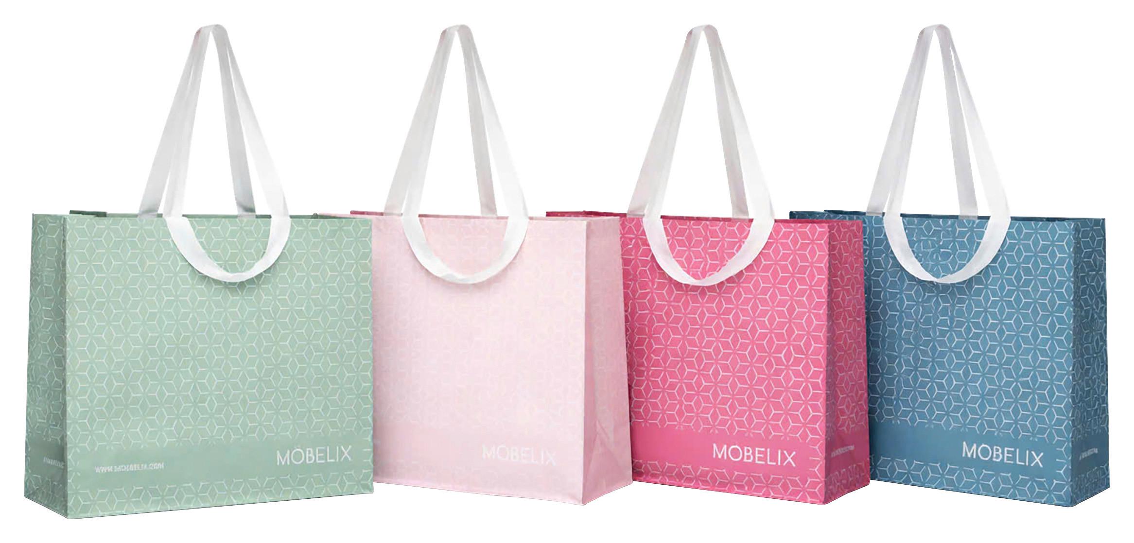 NÁKUPNÁ TAŠKA FLORIAN - modrá/ružová, Konventionell, plast (50/19,5/39cm)