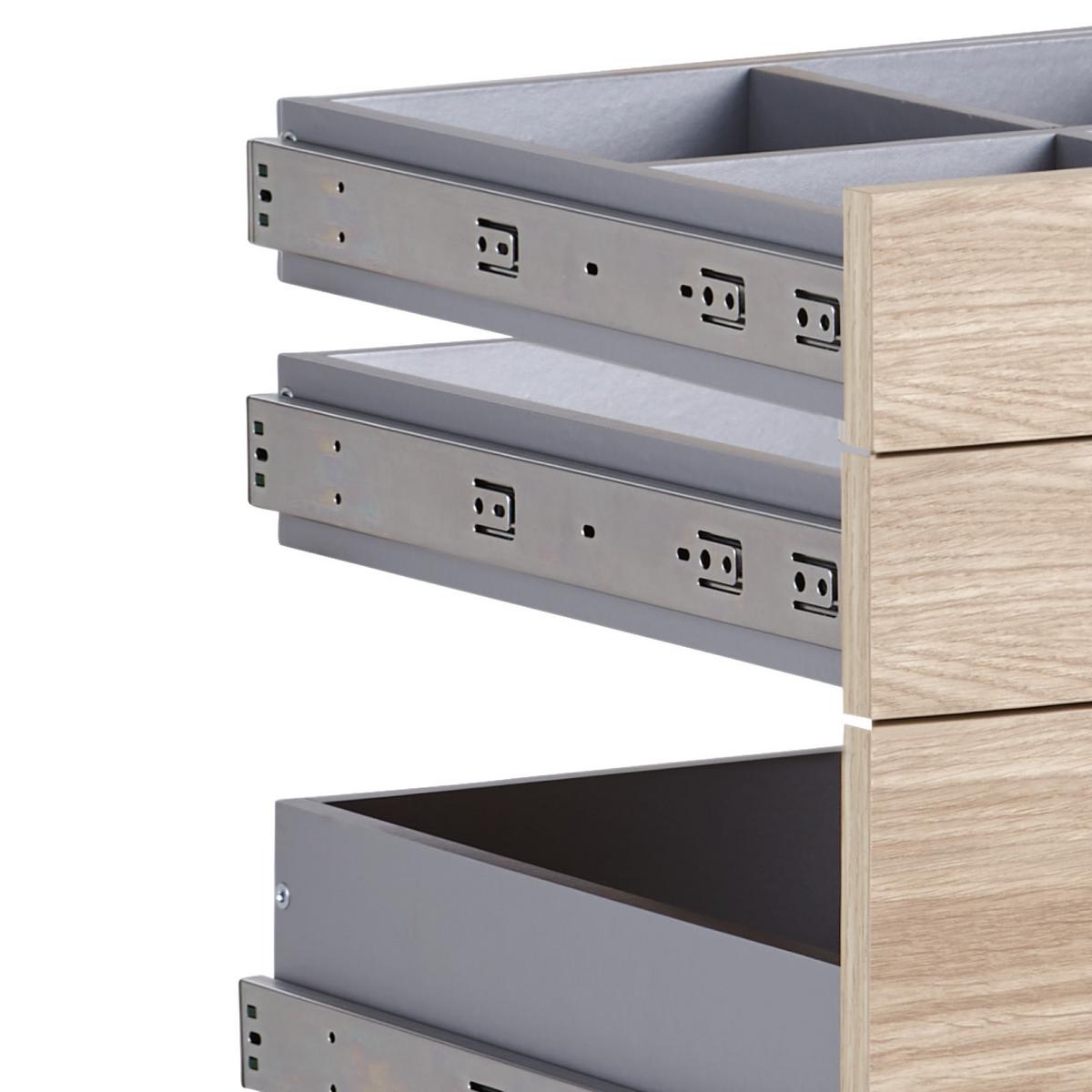 Schubladeneinsatz Unit Eiche B: 45,3 cm 3 Fächer - MODERN, Holzwerkstoff (45,3/50,3/47cm) - Ondega