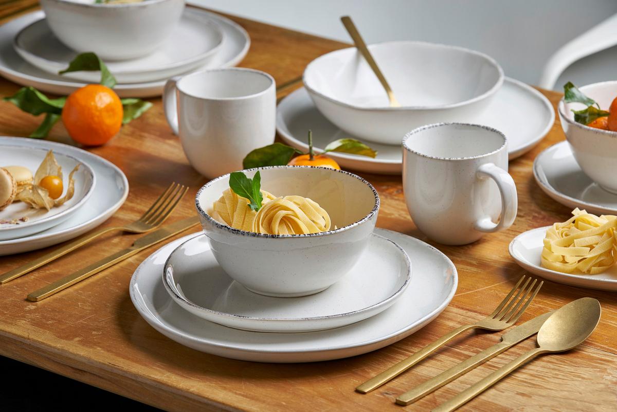 KOMBISERVICE Beige, 16--Teilig. - Beige, Basics, Keramik - Van Well