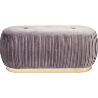 Hockerbank Pigalle Mauve/goldfarben H: 44 Cm - Goldfarben/Mauve, Trend, Holzwerkstoff/Kunststoff (100/44/38cm) - Kare-Design
