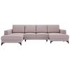 Harvey Rosa U: 190x339x156 Cm - Schwarz/Rosa, Design, Textil (190/339/156cm) - Livetastic