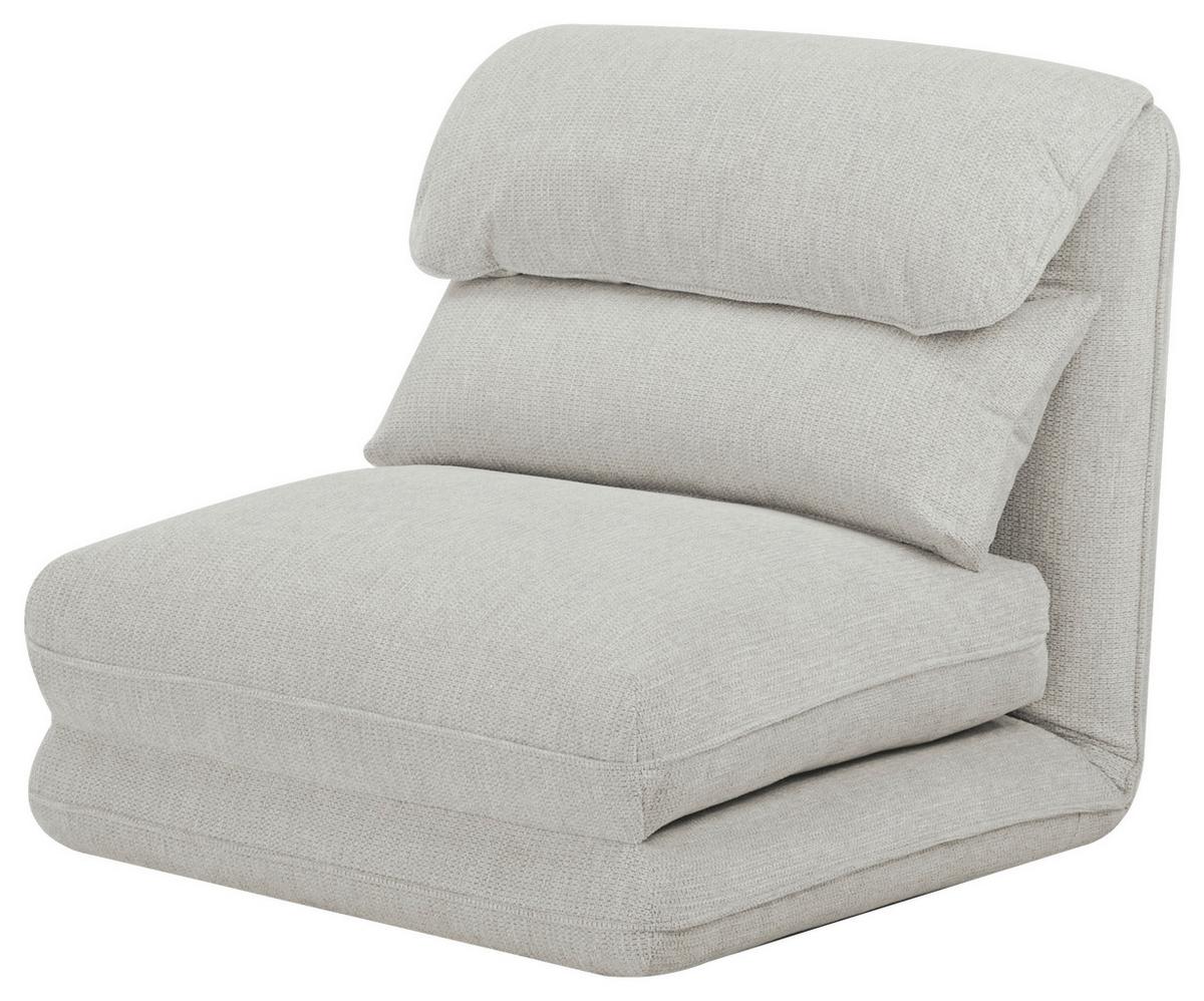 Schlafsessel Verve Beige B: 78 cm - Beige, Design, Textil/Metall (78/72/85cm) - Livetastic