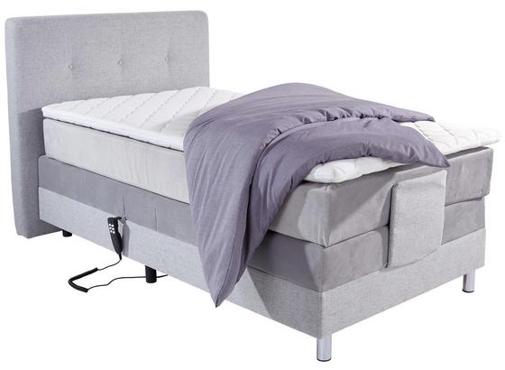 Boxspringliege Tango 100x200 Hellgrau - Hellgrau/Alufarben, KONVENTIONELL, Holzwerkstoff/Textil (100/200cm) Boxspringliege Tango 100x200 Hellgrau - Hellgrau/Alufarben, KONVENTIONELL, Holzwerkstoff/Textil (100/200cm)