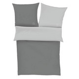 Lizenzbettwäsche Bugatti 4939-800 Perkal - Anthrazit/Grau, Basics, Textil (140/200cm) - Bugatti