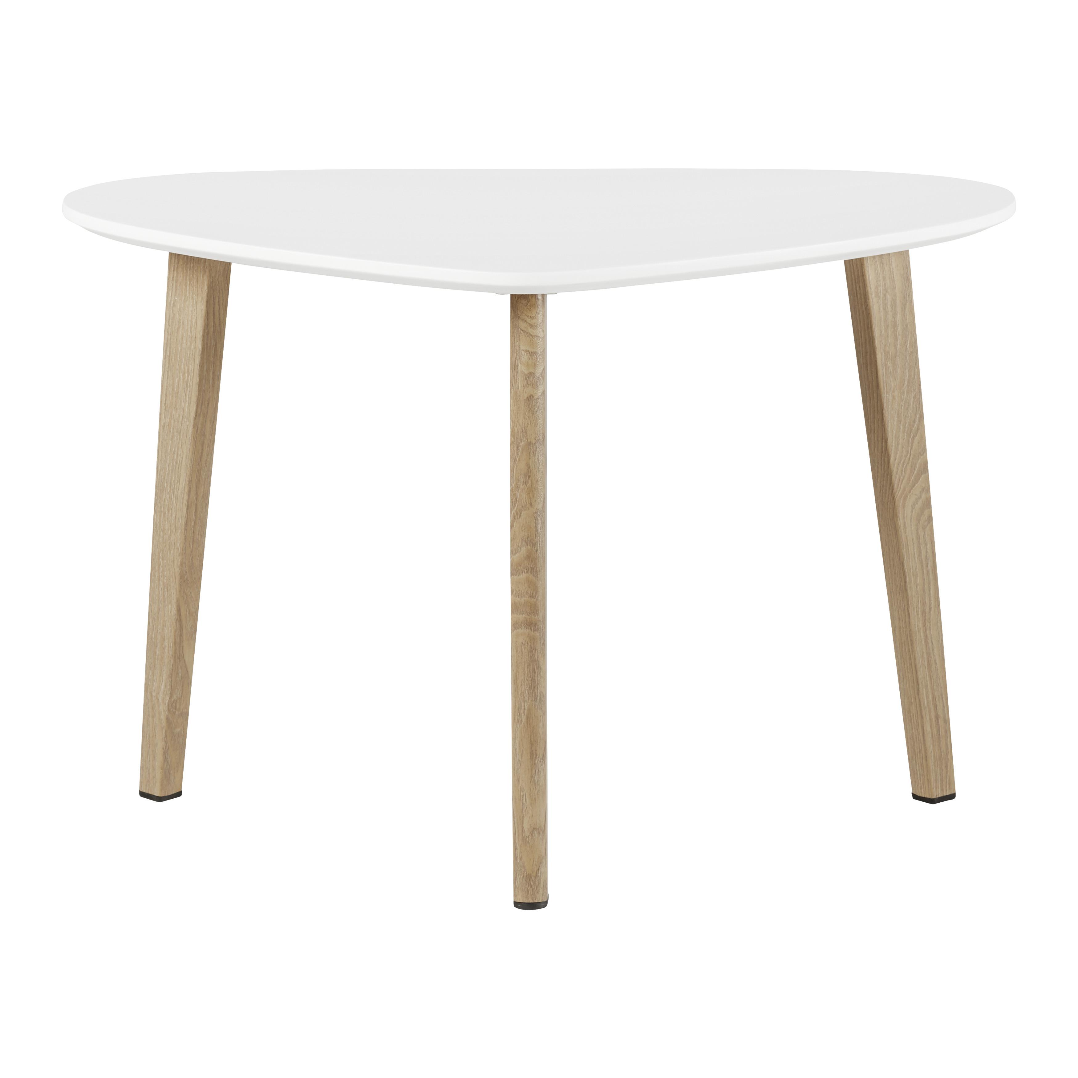 Konferenční Stolek Kimi - bílá/barvy buku, Moderní, kov/dřevo (70/40/46,5cm) - Modern Living