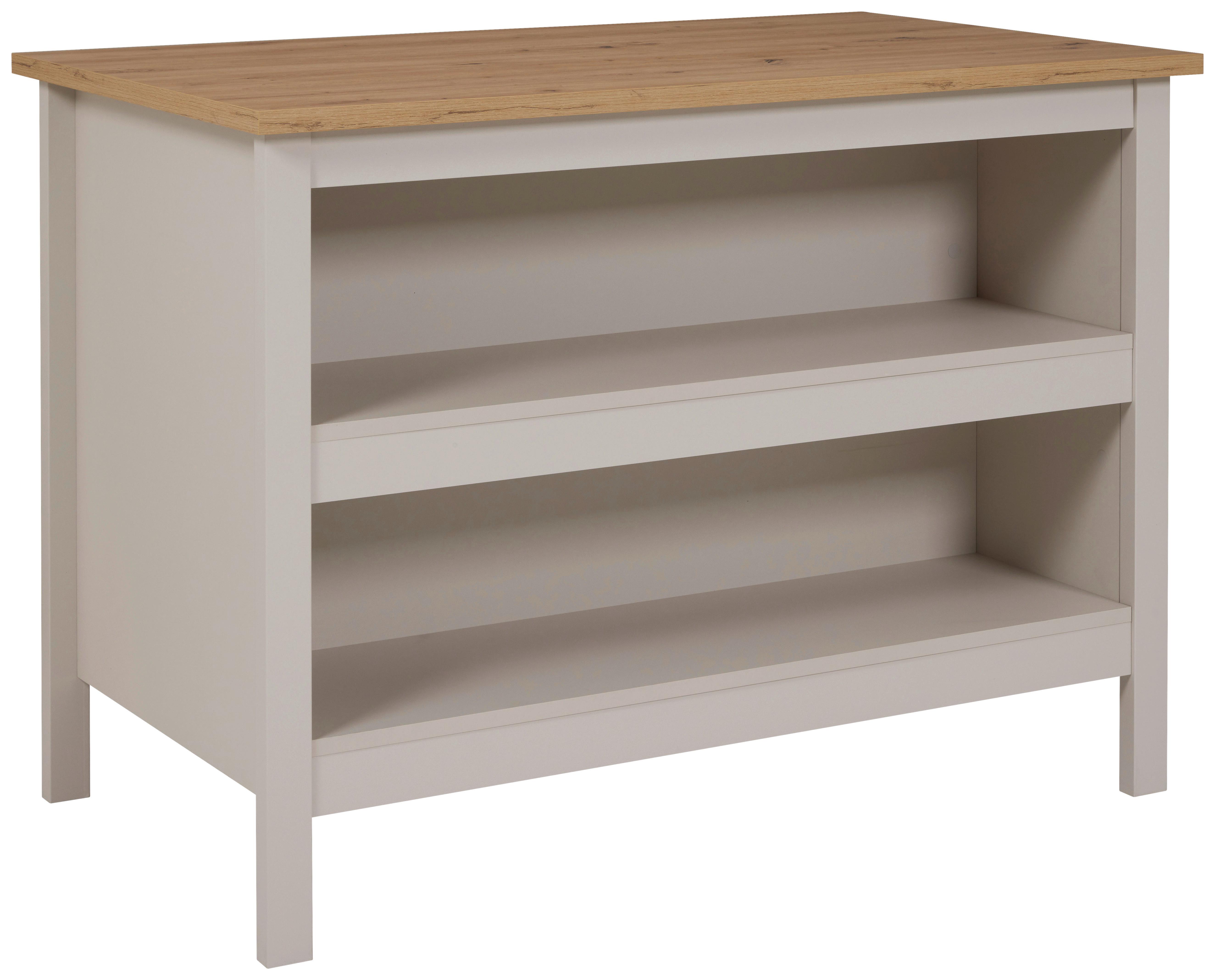 Kücheninsel Sardegna - Kaschmir/Eiche Artisan, ROMANTIK / LANDHAUS, Holzwerkstoff (124/91,5/75cm)