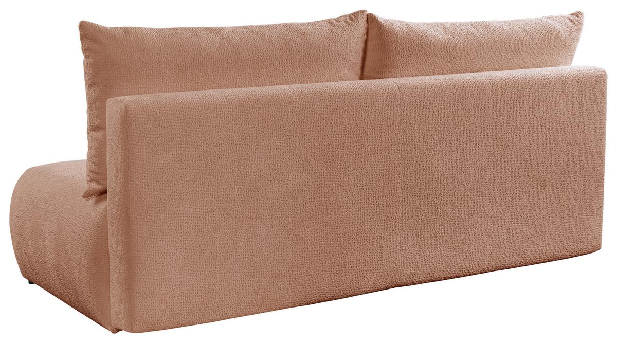 Schlafsofa Milo, Rosa B: 209 Cm - Creme/Schwarz, Design, Holz/Holzwerkstoff (209/100/103cm) - MID.YOU