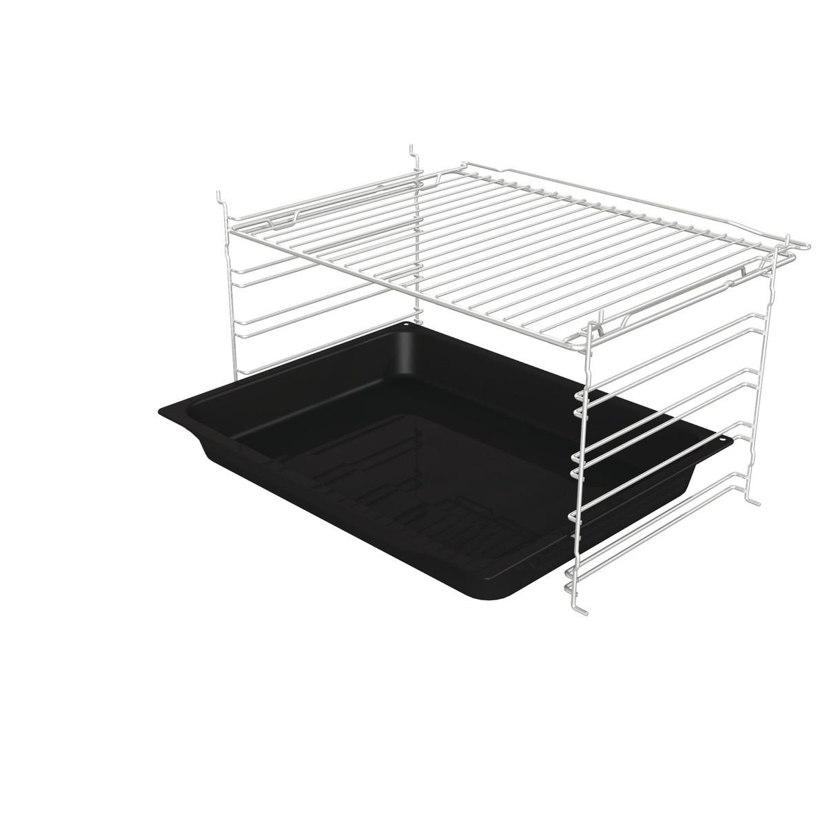 Einbau-backofen B: 59,5 Cm Edelstahlfarben Mit Pizzafunktion - Edelstahlfarben, Basics, Glas/Metall (59,5/59,5/56,4cm) - Gorenje