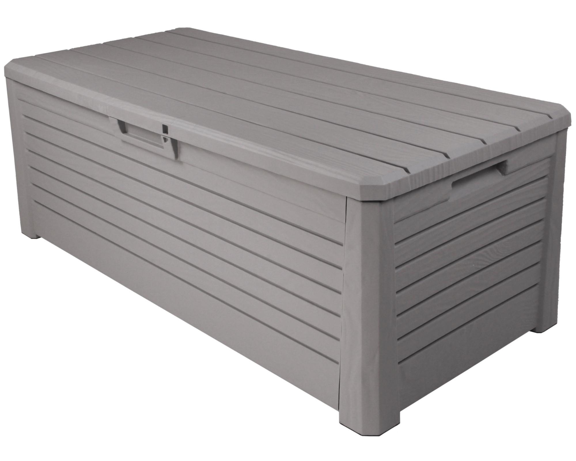 Kissenbox Florida 141x63x71cm 550l Grau - Grau, Basics, Kunststoff (141/63/71cm)