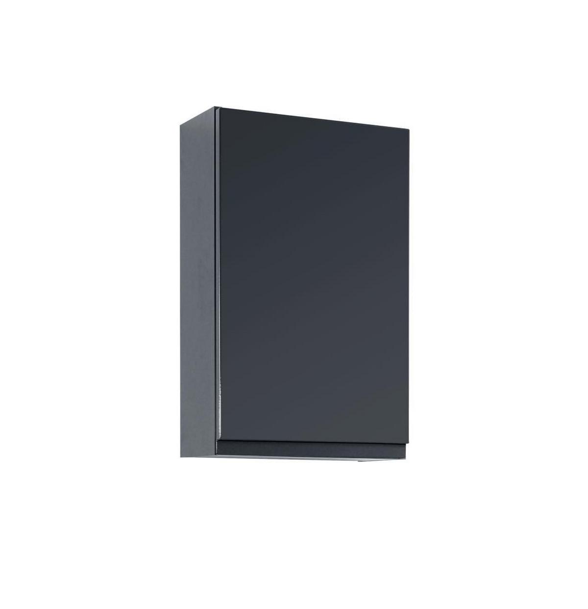 Hängeschrank Cardiff B: 40 Cm Graphit Dekor Mit Türdämpfer - Graphitfarben/Grau, Design, Holzwerkstoff (40/64/20cm) - Held
