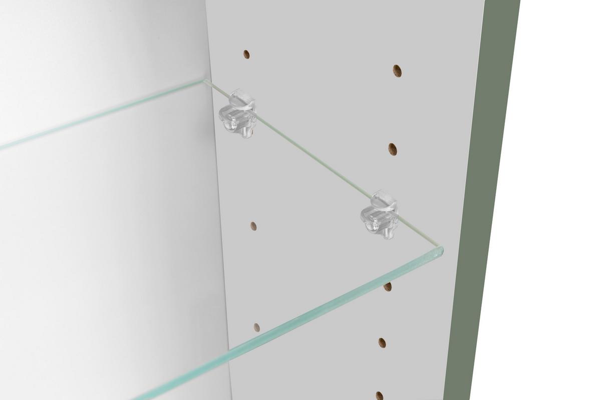 SPIEGELSCHRANK Verona Schilfgrün B: 120cm - Schilfgrün/Wildeiche, Trend, Glas/Holzwerkstoff (120/64/20cm) - Held