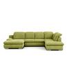 Wohnlandschaft Isona Grün Chenille - Chromfarben/Grün, Design, Textil (165/353/212cm) - Livetastic
