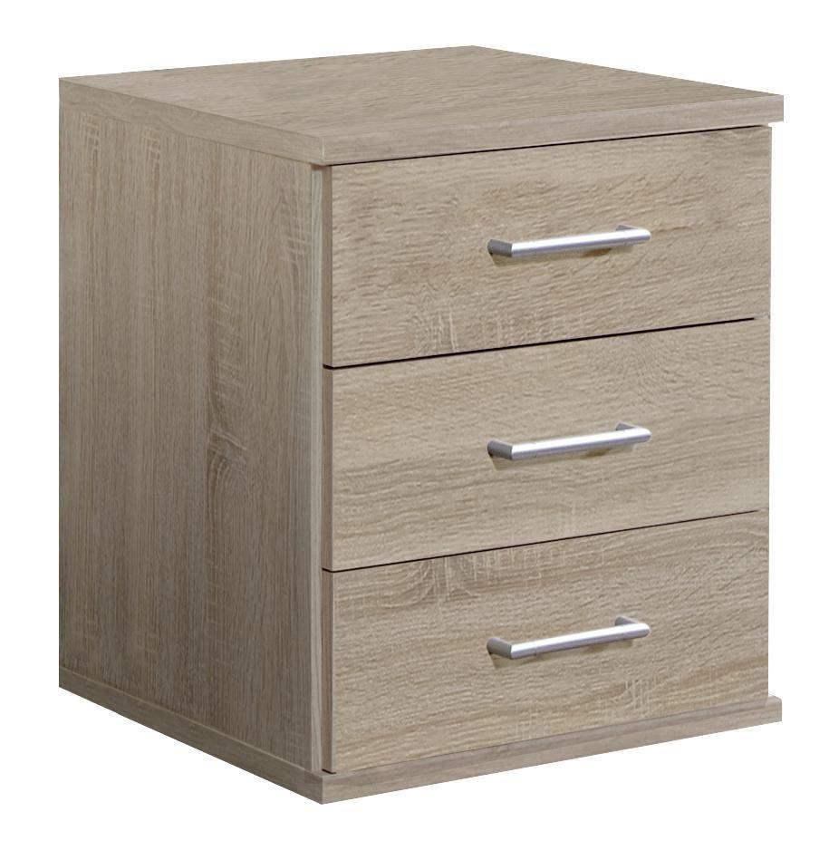 Komoda OSAKA šírka 46cm - farba duba/hliníková, Konventionell, kompozitné drevo/plast (46/55/40cm) - MID.YOU