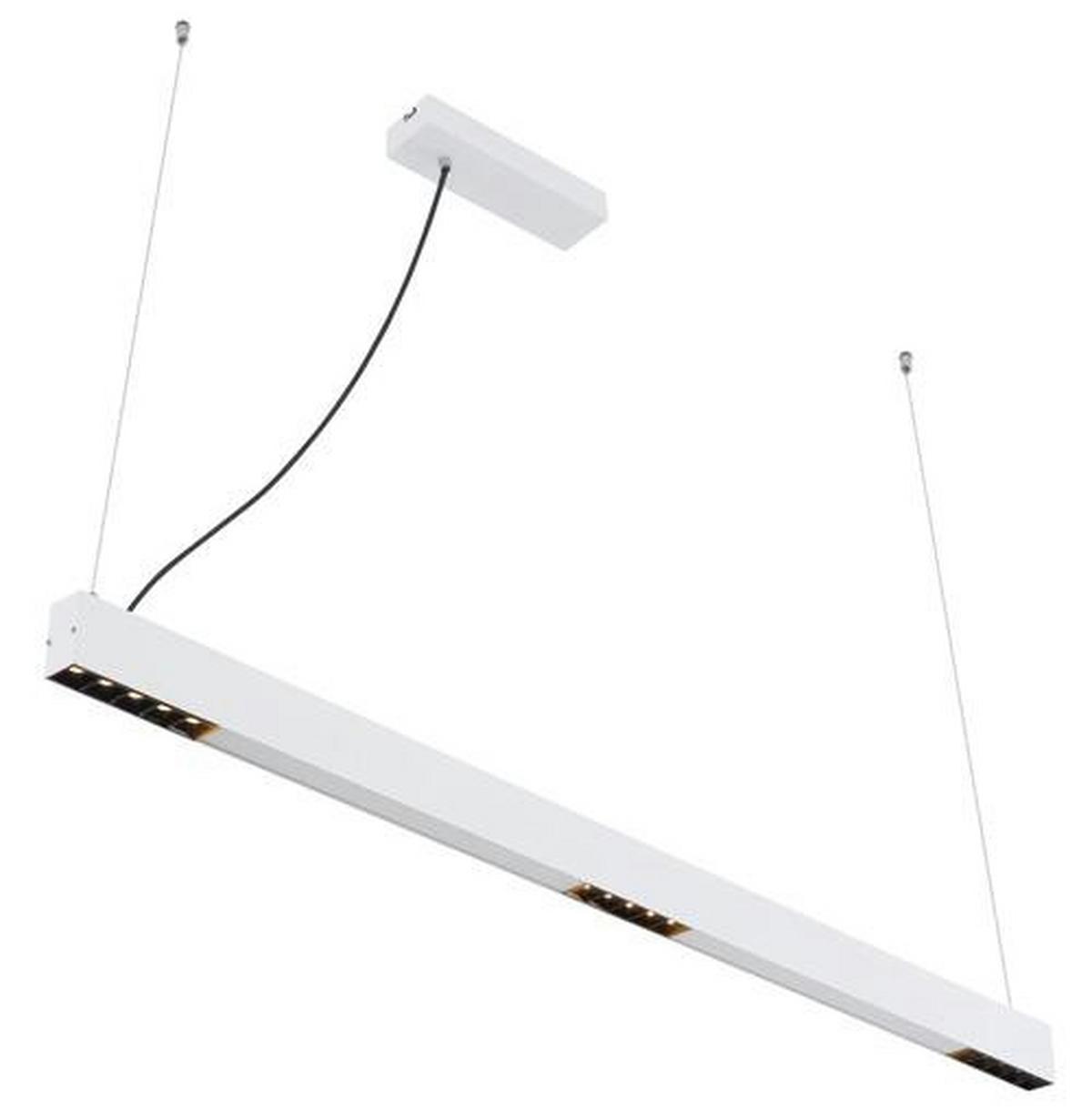 Led-hängeleuchte H: 120 Cm 1-Flammig Farbwechsler - Weiß, Design, Glas/Kunststoff (119/7/120cm) - Globo