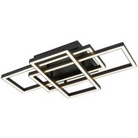 Led Mennyezeti Lámpa Savi - fekete/fehér, Modern, műanyag/fém (36/58/9,1cm) - Luca Bessoni