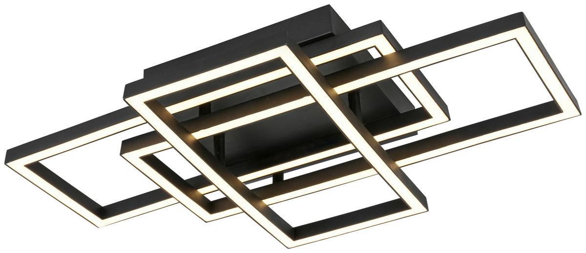 Led Mennyezeti Lámpa Savi - fekete/fehér, Modern, műanyag/fém (36/58/9,1cm) - Luca Bessoni