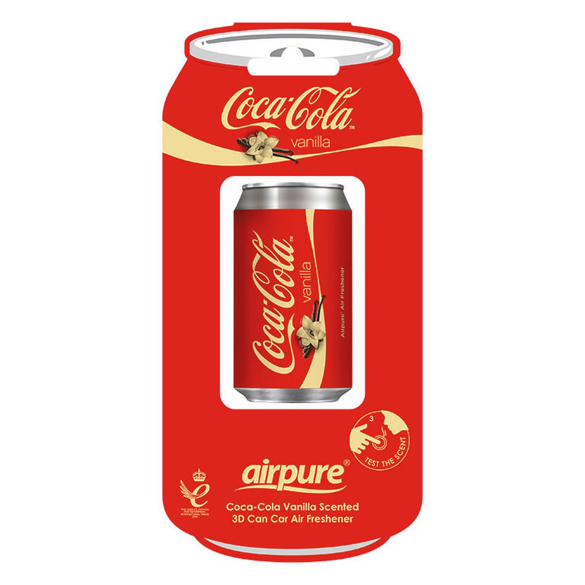 Autóillatosító 3d Dobozos Coke Vanilia - piros, műanyag (8.5/17.5/3.5cm)