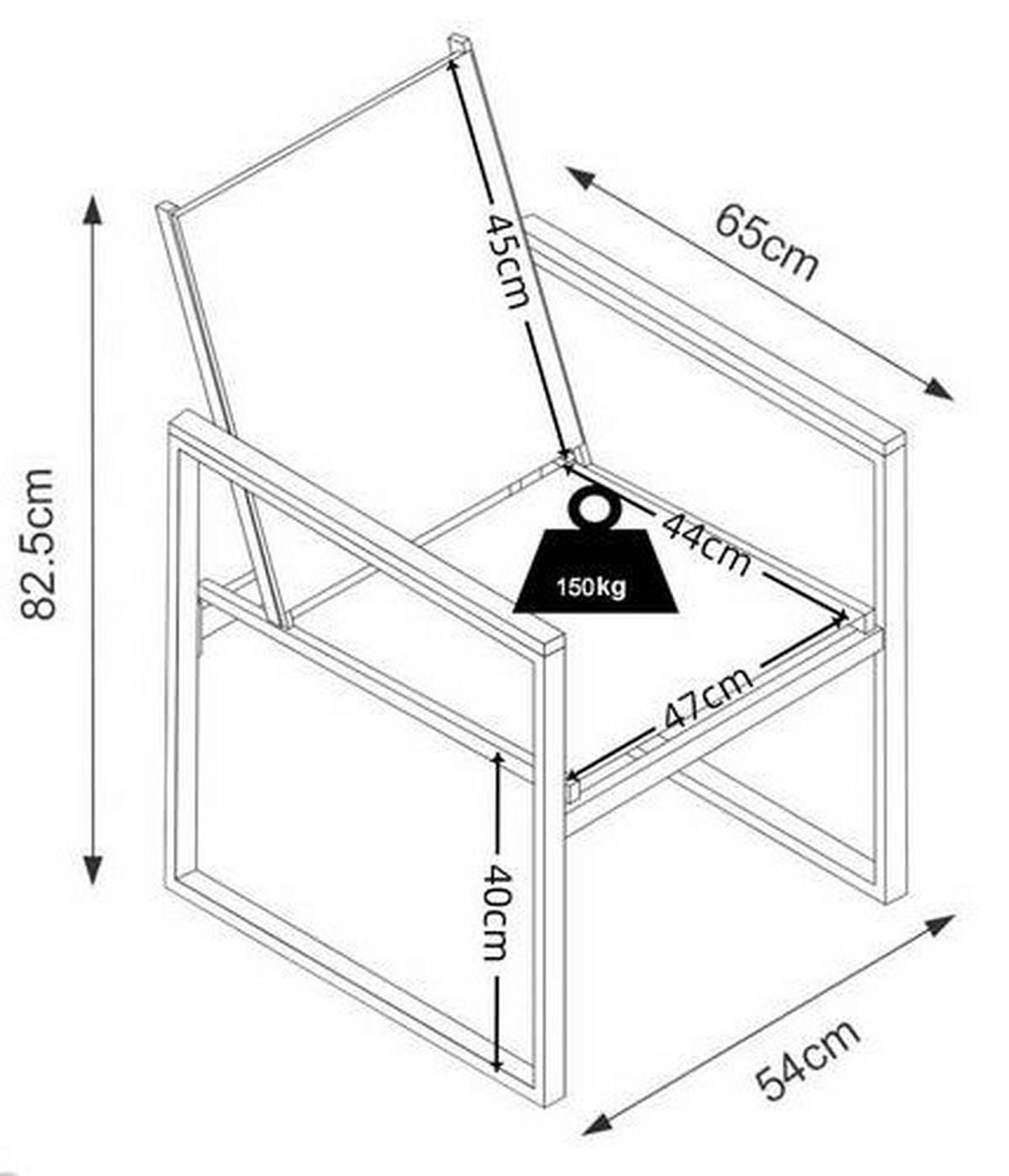 Gartenstuhl-Set Volasi 2er Anthrazit B: 54 cm - Honigeiche/Anthrazit, MODERN, Holzwerkstoff/Kunststoff (54/83/65cm) - MID.YOU