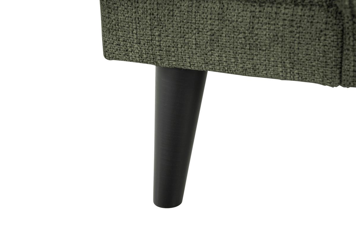 3-Sitzer-Sofa Oslo Grün B: 218 cm - Schwarz/Grün, Design, Textil (218/77/93cm) - MID.YOU