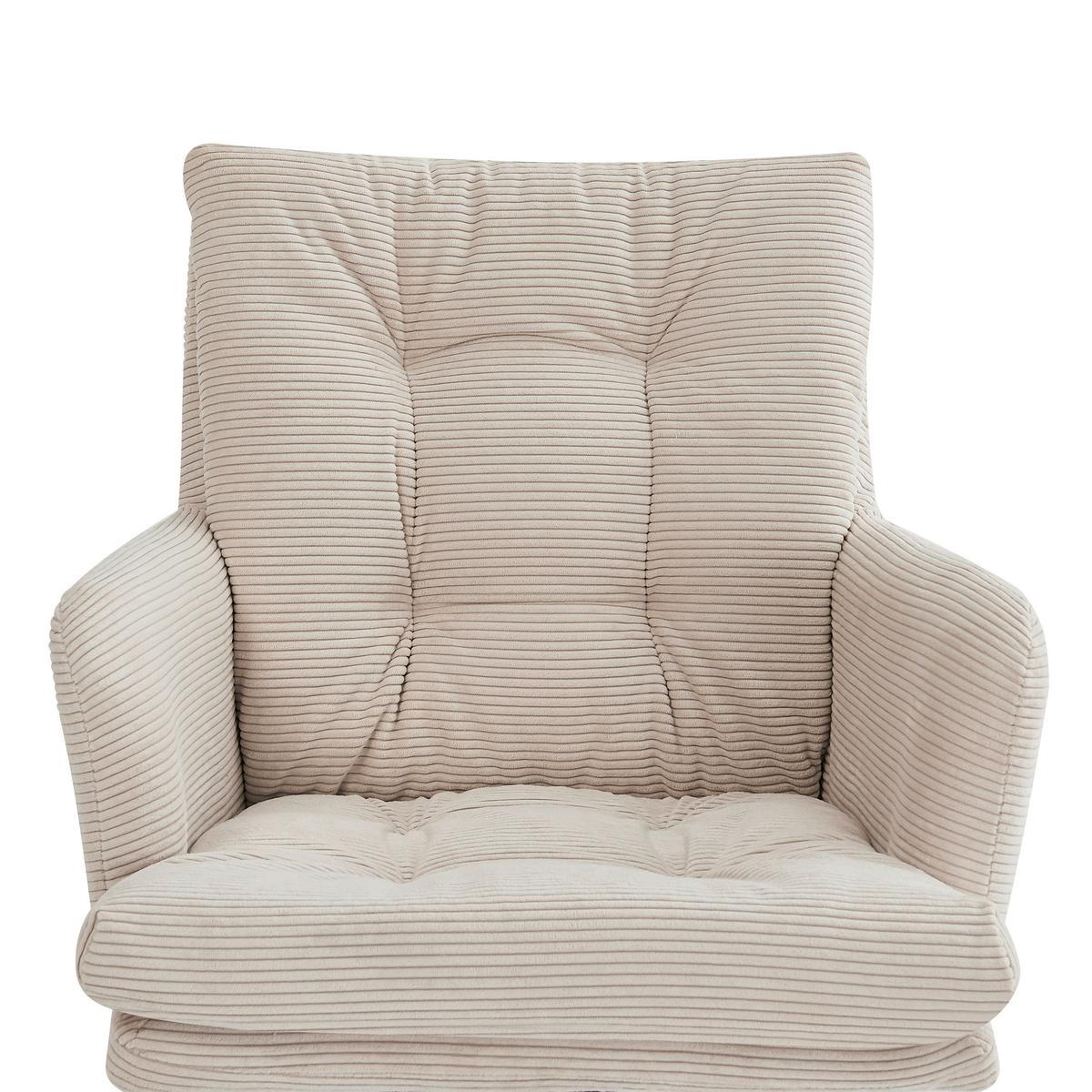 ŽIDLE S PODRUČKAMI HANNA - bílá/černá, Moderní, kov/textil (60/88/64cm) - Mömax