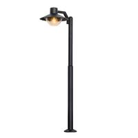 LED-AUSSENLEUCHTE 51-32423 COSMOS - Schwarz, KONVENTIONELL, Metall (24/36.5/105cm)