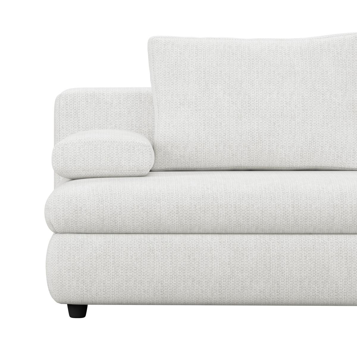 3-Sitzer-Sofa Mit Schlaffunktion Olso Weiß - Weiß, Trend, Holz/Kunststoff (205/72/100cm)